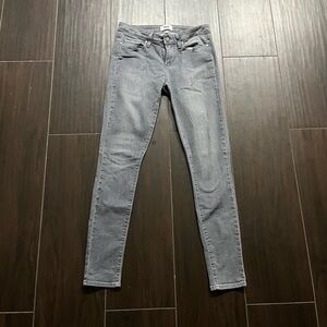 PAIGE Light Gray Skinny Jeans - Women's Stretch Denim